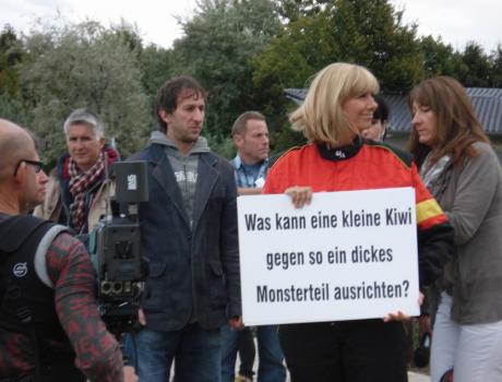 Ein wenig Respekt hat sie vor der Sache...